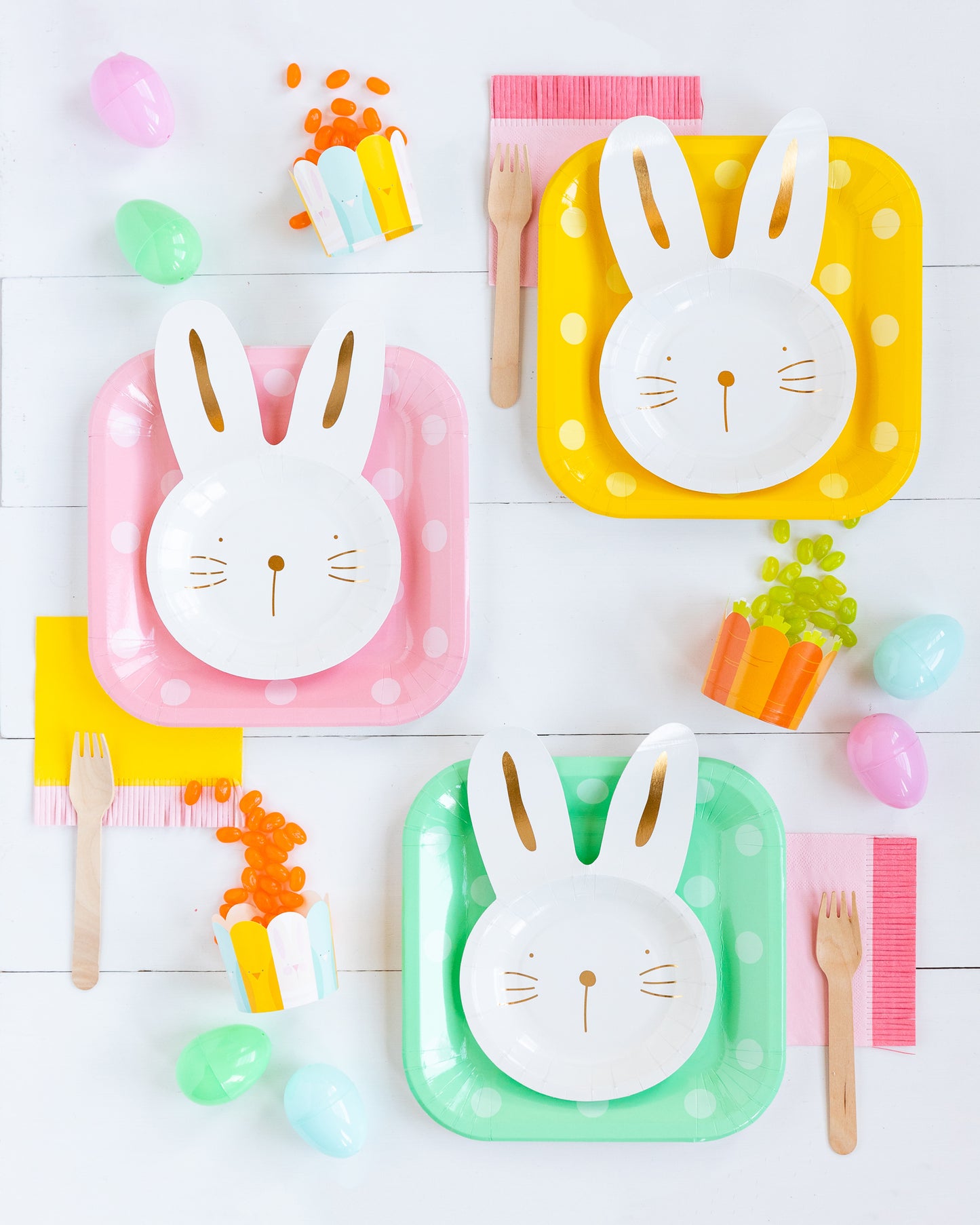 Bunny Shaped Paper Plates